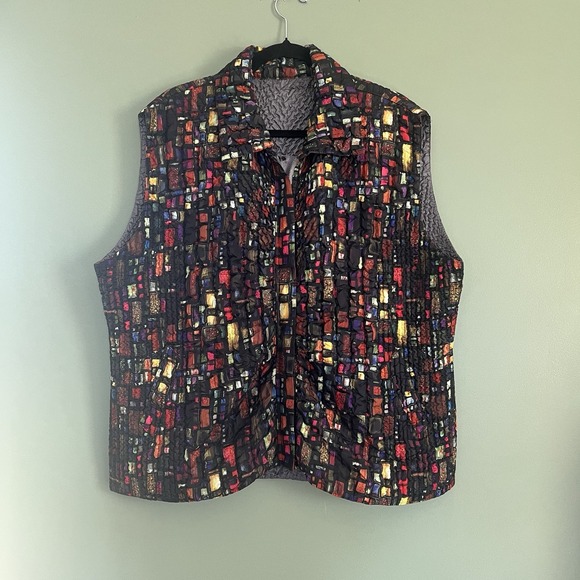 UbU Pack Your Personality Reversible Multicolor Vest Size XL - Picture 1 of 5